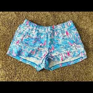 Lilly Pulitzer linen elastic waist short